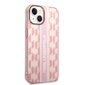 Karl Lagerfeld Monogram Vertical Stripe skirtas iPhone 14 Plus, rožinis цена и информация | Telefono dėklai | pigu.lt