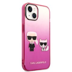 Чехол Karl Lagerfeld Gradient Karl and Choupette Case для iPhone 14 цена и информация | Чехлы для телефонов | pigu.lt