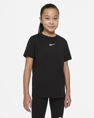 Nike vaikiški marškinėliai DA6918*010, juodas 194499826422 kaina ir informacija | Marškinėliai mergaitėms | pigu.lt