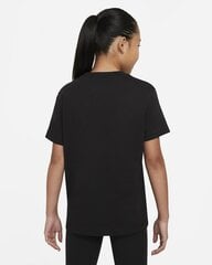 Детская футболка Nike DA6918*010 194499826422, черная цена и информация | Рубашки для девочек | pigu.lt