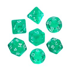 Kauliukai Rebel RPG Dice Set, Crystal, Žali цена и информация | Настольные игры, головоломки | pigu.lt