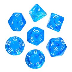 Kauliukai Rebel RPG Dice Set, Crystal, Mėlyni kaina ir informacija | Stalo žaidimai, galvosūkiai | pigu.lt