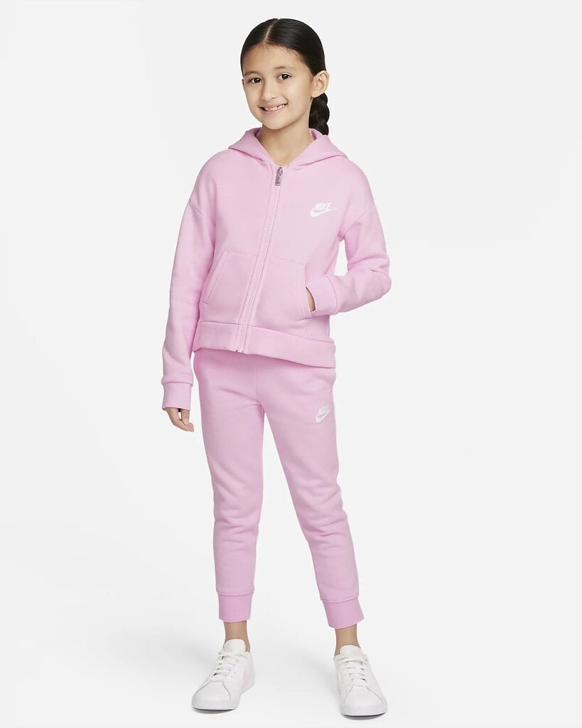 Nike vaikiškos sportinės kelnės 36I255*A9Y, rožinis 742728958484 цена и информация | Kelnės mergaitėms | pigu.lt