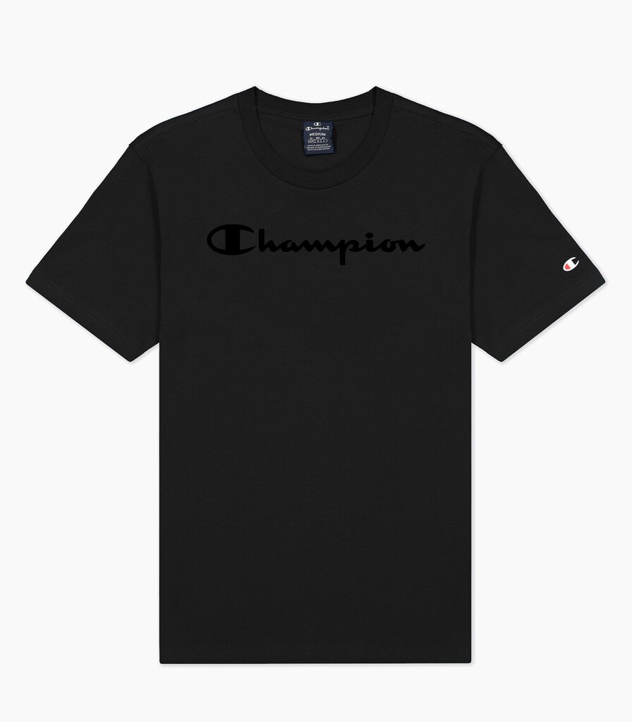 Marškinėliai vyrams Champion 218284*KK002, juodi цена и информация | Vyriški marškinėliai | pigu.lt