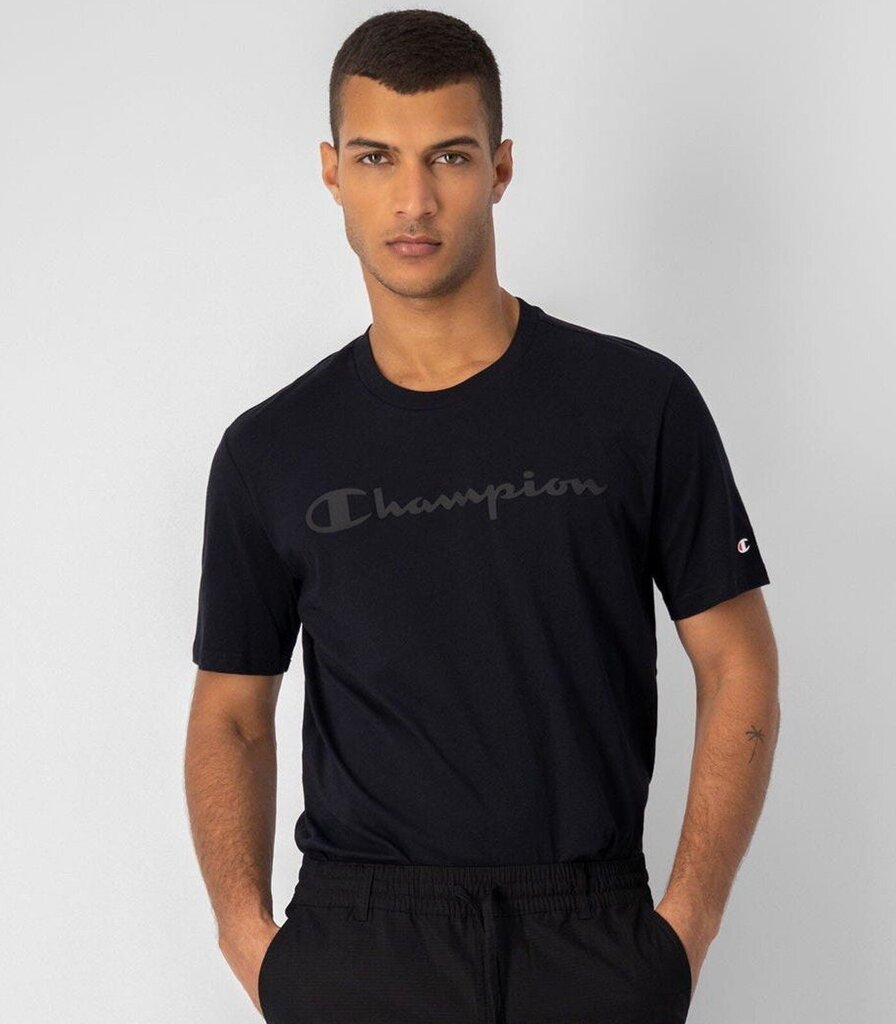 Marškinėliai vyrams Champion 218284*KK002, juodi цена и информация | Vyriški marškinėliai | pigu.lt