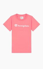 Marškinėliai mergaitėms Champion 404541*PS171, rožiniai kaina ir informacija | Marškinėliai mergaitėms | pigu.lt