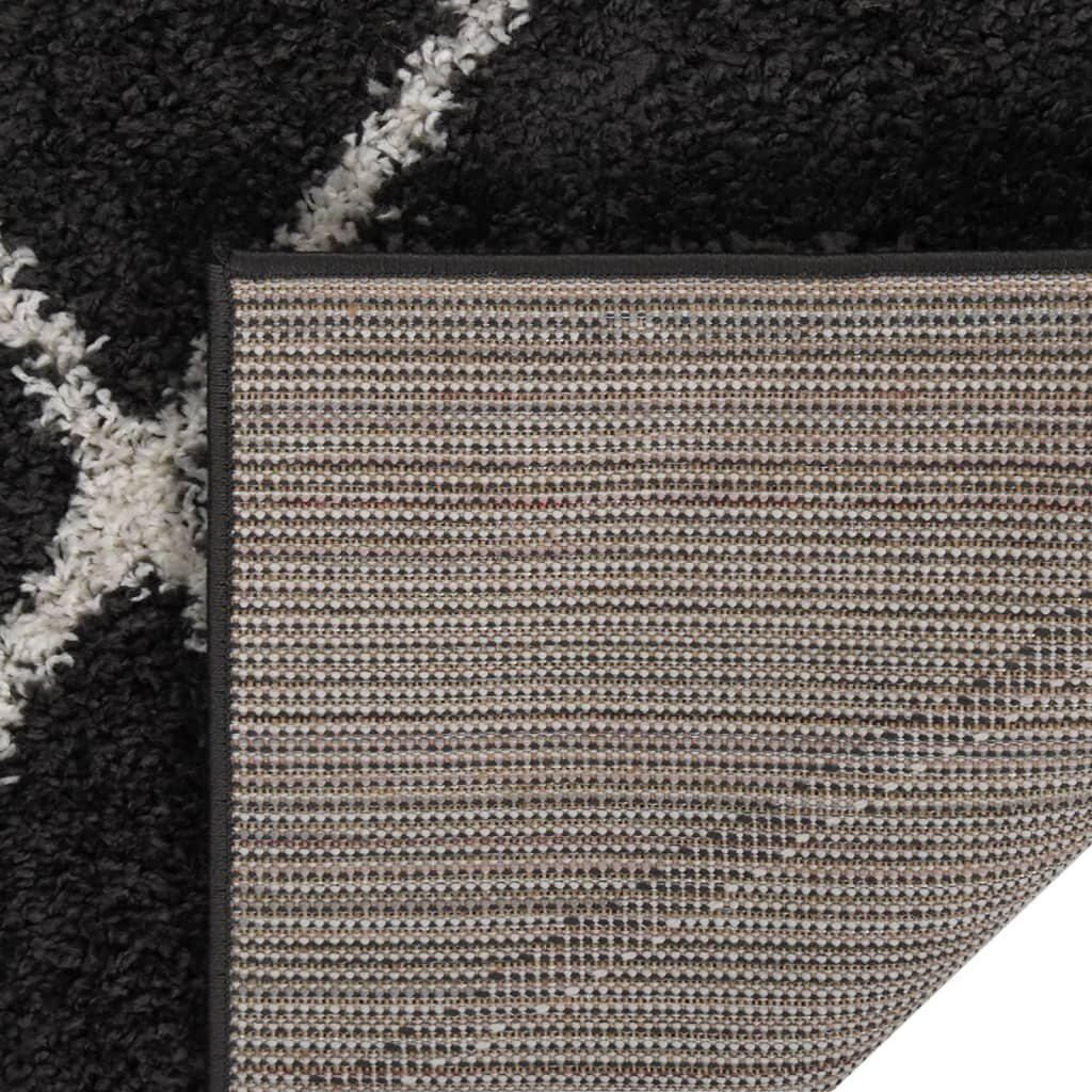 Shaggy kilimas, 160x230cm, kreminė/antracito spalva kaina ir informacija | Kilimai | pigu.lt