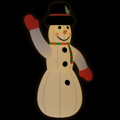 Pripučiama kalėdinė dekoracija sniego senis su LED, 455cm kaina ir informacija | Kalėdinės dekoracijos | pigu.lt