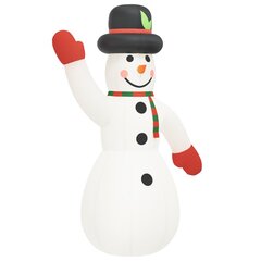 Pripučiama kalėdinė dekoracija sniego senis su LED, 455cm цена и информация | Рождественские украшения | pigu.lt