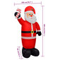 vidaXL Pripučiamas Kalėdų Senelis su LED lemputėmis, 300cm kaina ir informacija | Dekoracijos šventėms | pigu.lt