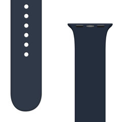 Сменный ремешок для Apple Watch 8/7/6/5/4/3/2/SE (45/44/42мм) Темно-синий цена и информация | Аксессуары для смарт-часов и браслетов | pigu.lt