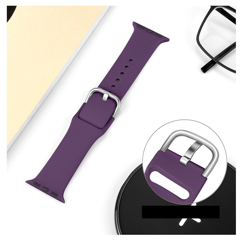 Hurtel Watch Band Purple kaina ir informacija | Išmaniųjų laikrodžių ir apyrankių priedai | pigu.lt