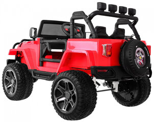 Vienvietis elektromobilis Jeep Monster, raudonas kaina ir informacija | Elektromobiliai vaikams | pigu.lt