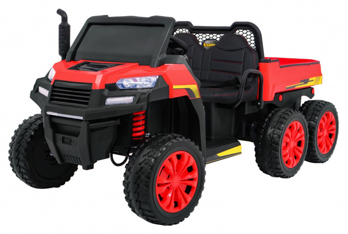 Dvivietis elektrinis vaikiškas traktorius Farmer Truck, raudonas kaina ir informacija | Elektromobiliai vaikams | pigu.lt