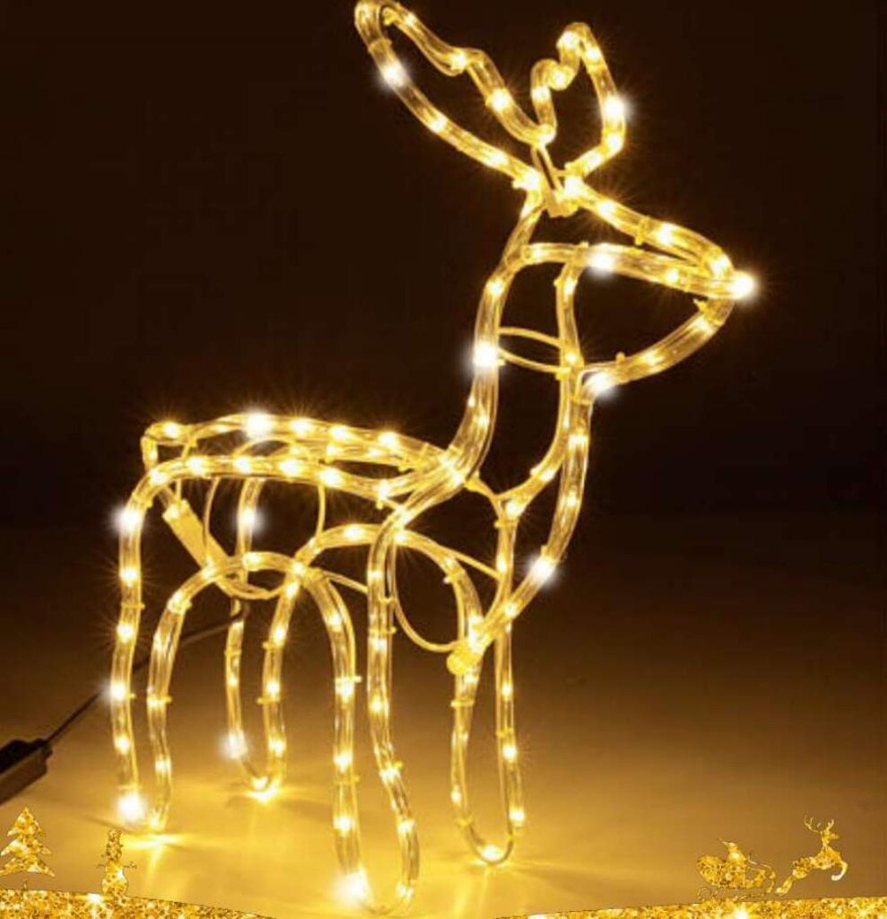 LED šviečiantis elnias SPCDEER05, Šiltai baltos spalvos, M kaina ir informacija | Kalėdinės dekoracijos | pigu.lt