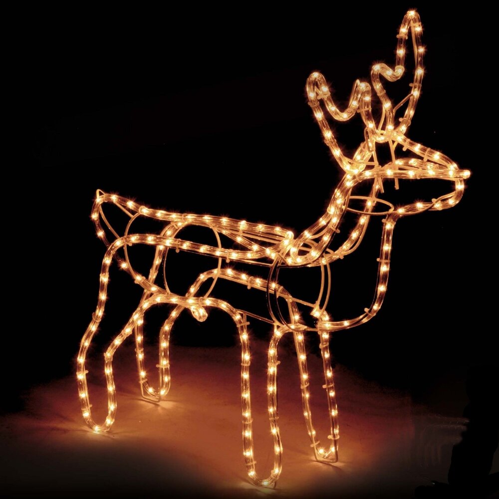 LED šviečiantis elnias SPCDEER04, Šiltai baltos spalvos, XL kaina ir informacija | Kalėdinės dekoracijos | pigu.lt