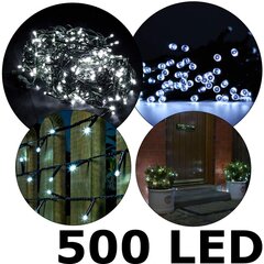500 LED girlianda C518, Šaltai baltos spalvos, 33 m kaina ir informacija | Girliandos | pigu.lt