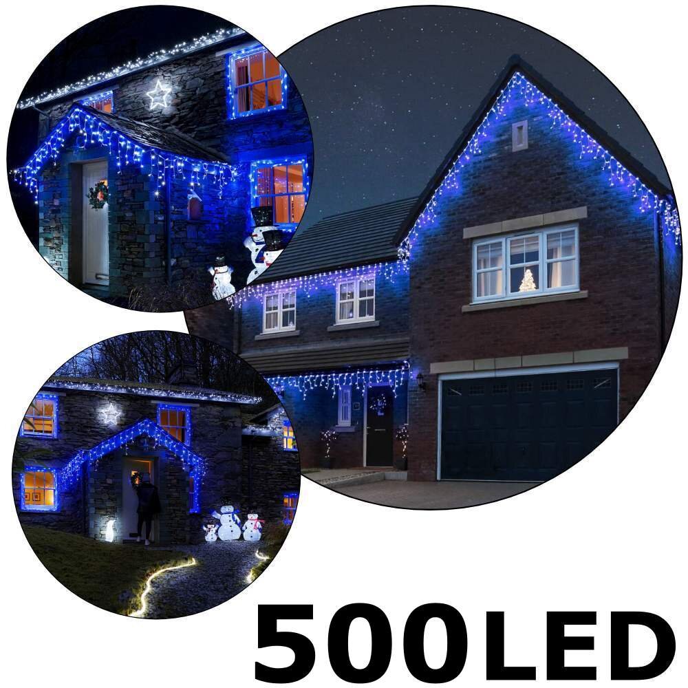 500 LED girlianda varvekliai C508, Mėlynos spalvos (Flash), 19 m kaina |  pigu.lt