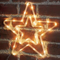 LED šviečianti žvaigždė STAR89, Šiltai baltos spalvos, 56 cm цена и информация | Рождественские украшения | pigu.lt