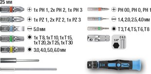 KWB Professional įrankių rinkinys profesionalui, 35 dalių kaina ir informacija | Mechaniniai įrankiai | pigu.lt