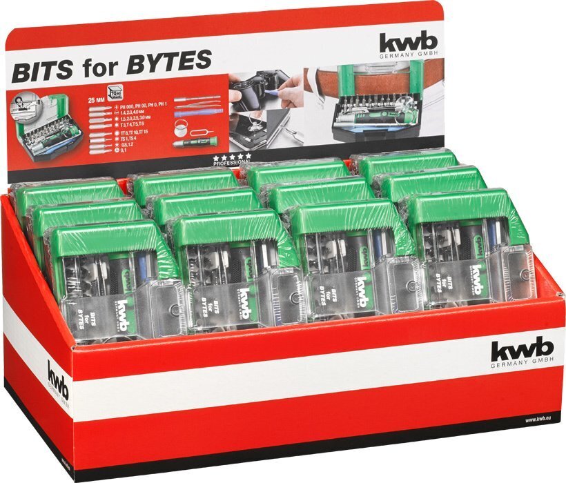 KWB Professional įrankių rinkinys profesionalui, 30 dalių kaina ir informacija | Mechaniniai įrankiai | pigu.lt