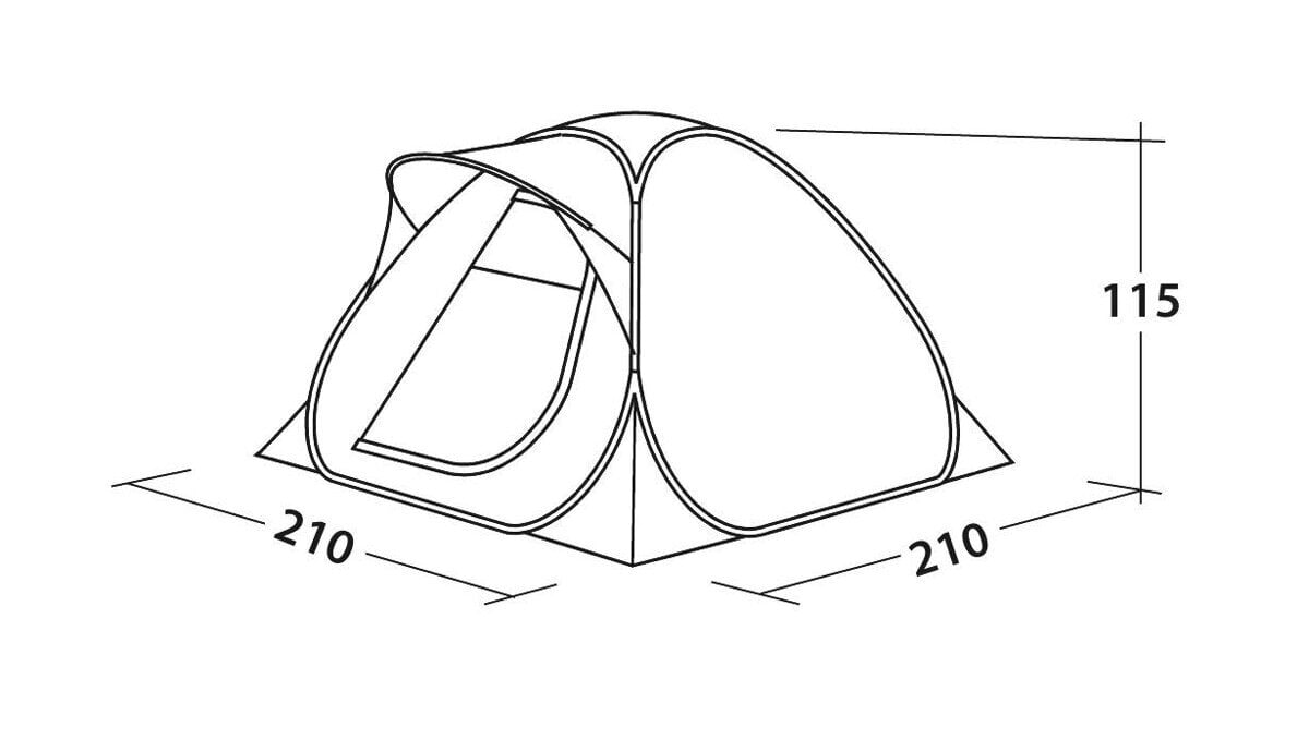 Palapinė Easy Camp Flameball, žalia kaina ir informacija | Palapinės | pigu.lt