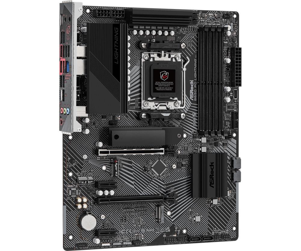 MB ASRock AMD AM5 B650 PG LIGHTNING kaina ir informacija | Pagrindinės plokštės | pigu.lt