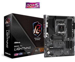 Материнская плата MB ASRock AMD AM5 B650 PG LIGHTNING цена и информация | Материнские платы	 | pigu.lt