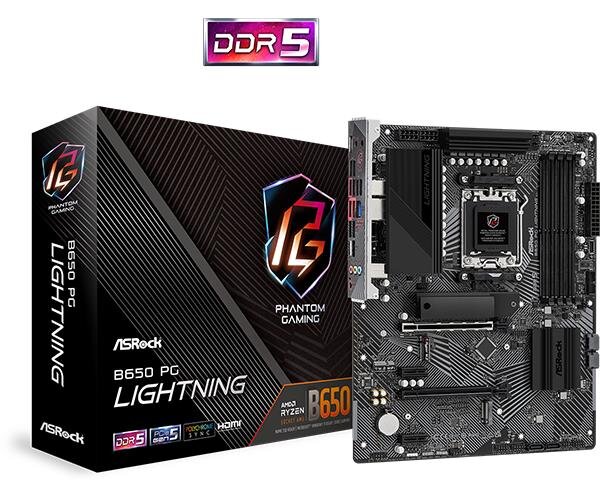 MB ASRock AMD AM5 B650 PG LIGHTNING цена и информация | Pagrindinės plokštės | pigu.lt