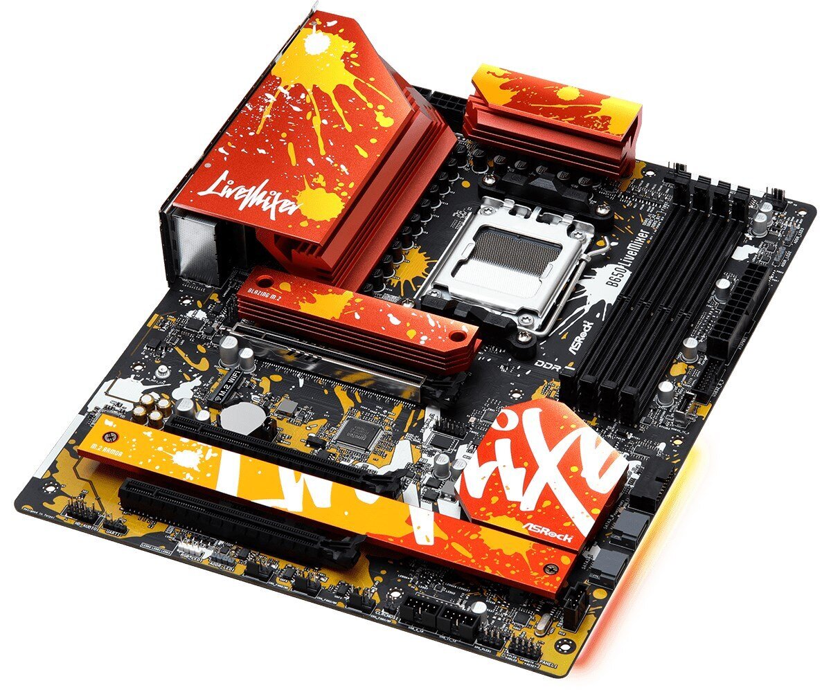 ASRock B650 LiveMixer, ATX, AM5, DDR5 kaina ir informacija | Pagrindinės plokštės | pigu.lt