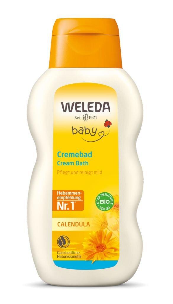 Kreminis pienelis į vonelę su medetkomis Weleda Baby, 200 ml цена и информация | Kosmetika vaikams ir mamoms | pigu.lt