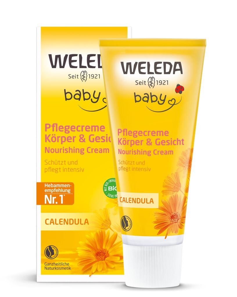 Drėkinamasis kūno kremas su medetkomis Weleda Baby vaikams 75 ml цена и информация | Kosmetika vaikams ir mamoms | pigu.lt