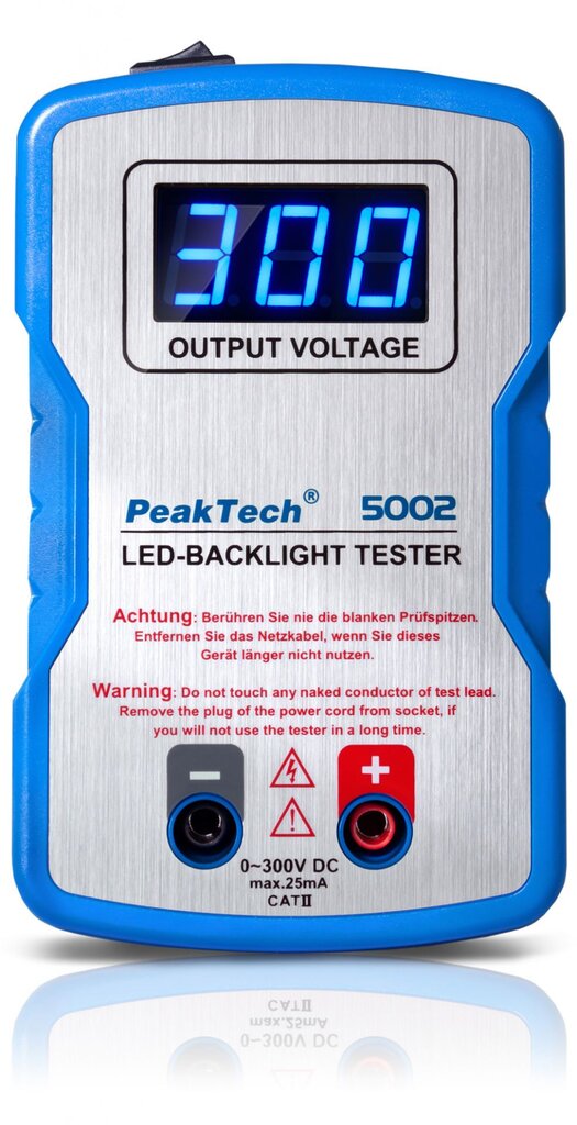 LED testeris PeakTech® P 5002, 0 ... 300V dc цена и информация | Mechaniniai įrankiai | pigu.lt