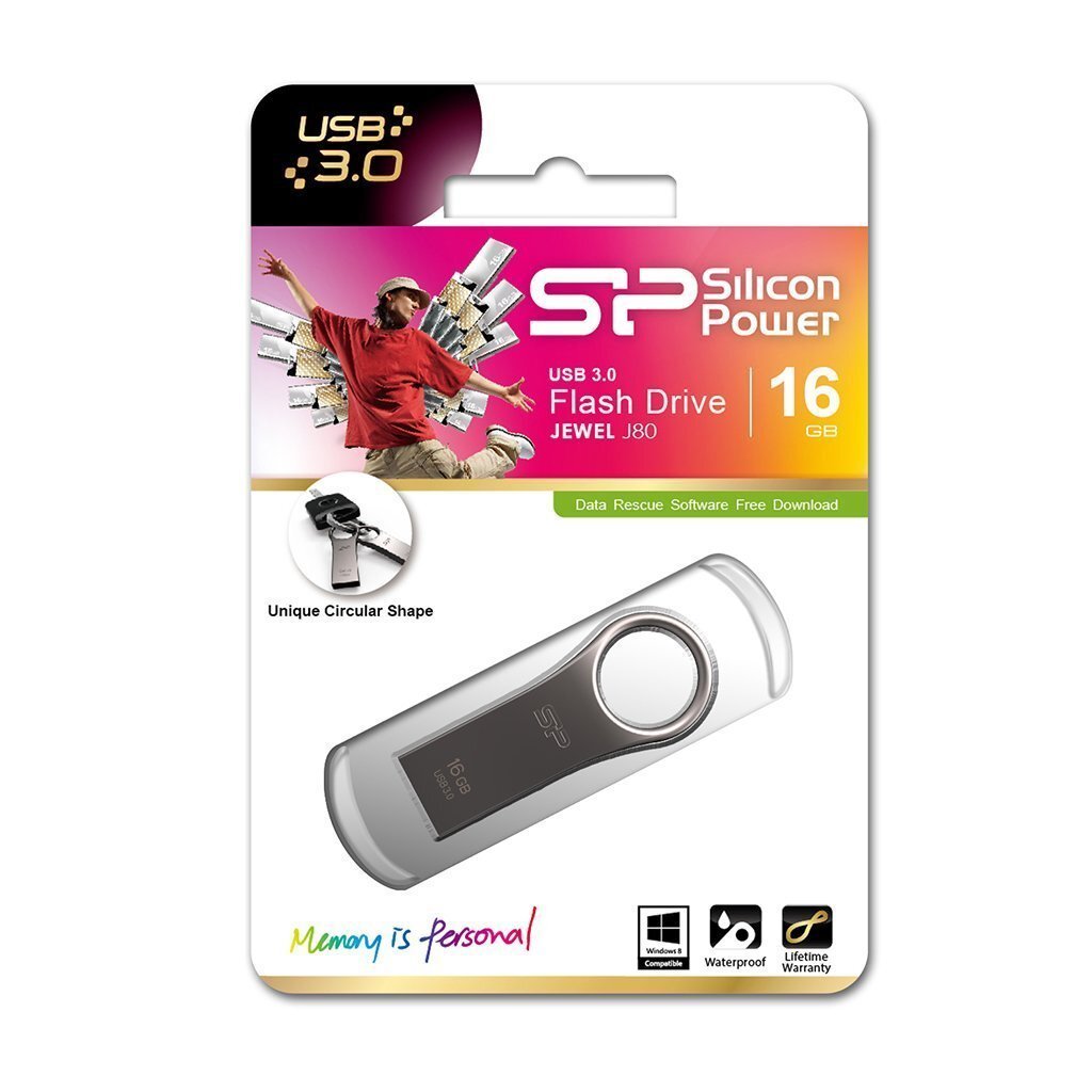 Silicon Power Jevel 16GB USB 3.0 kaina ir informacija | USB laikmenos | pigu.lt