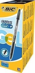 Гелевая ручка BIC CRISTALGEL 0,7 мм, черная, 1 шт. 721286 цена и информация | Канцелярские товары | pigu.lt