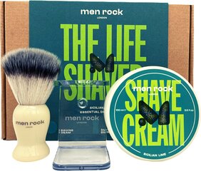 Набор средств для бритья Men Rock The Life Shaver Sicilian Lime Essential Shaving Kit цена и информация | Косметика и средства для бритья | pigu.lt