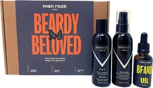 Barzdos priežiūros rinkinys Men Rock Beardy Beloved Soothing Oak Moss Beard Kit kaina ir informacija | Skutimosi priemonės ir kosmetika | pigu.lt