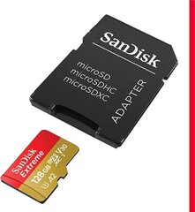 SanDisk Extreme MicroSDXC цена и информация | Карты памяти для фотоаппаратов, камер | pigu.lt