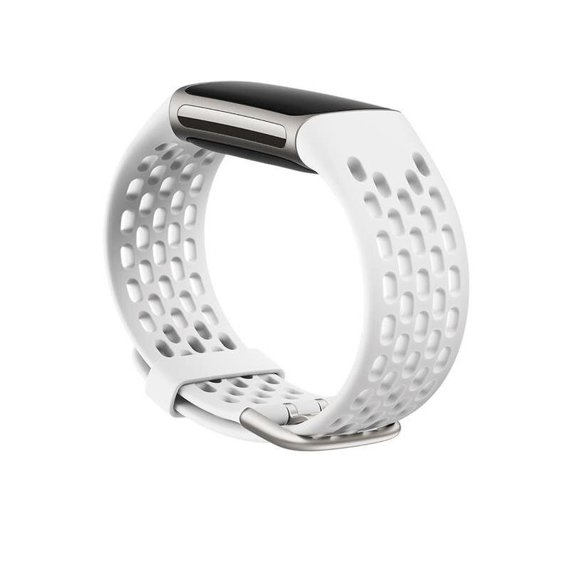 Fitbit Sport Band L White kaina ir informacija | Išmaniųjų laikrodžių ir apyrankių priedai | pigu.lt