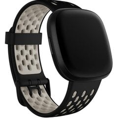 Fitbit Sport Band L Black/White kaina ir informacija | Išmaniųjų laikrodžių ir apyrankių priedai | pigu.lt