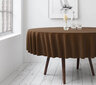 Apvali staltiesė Restly D250, ruda kaina ir informacija | Staltiesės, servetėlės | pigu.lt