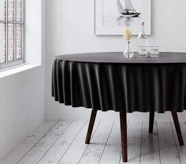 Apvali staltiesė Restly D250, juoda kaina ir informacija | Staltiesės, servetėlės | pigu.lt