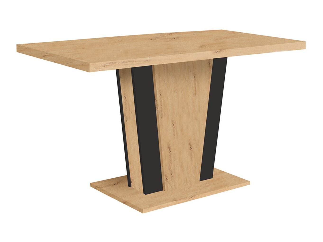 Valgomojo stalas BRW Zalder, rudas/juodas kaina ir informacija | Virtuvės ir valgomojo stalai, staliukai | pigu.lt