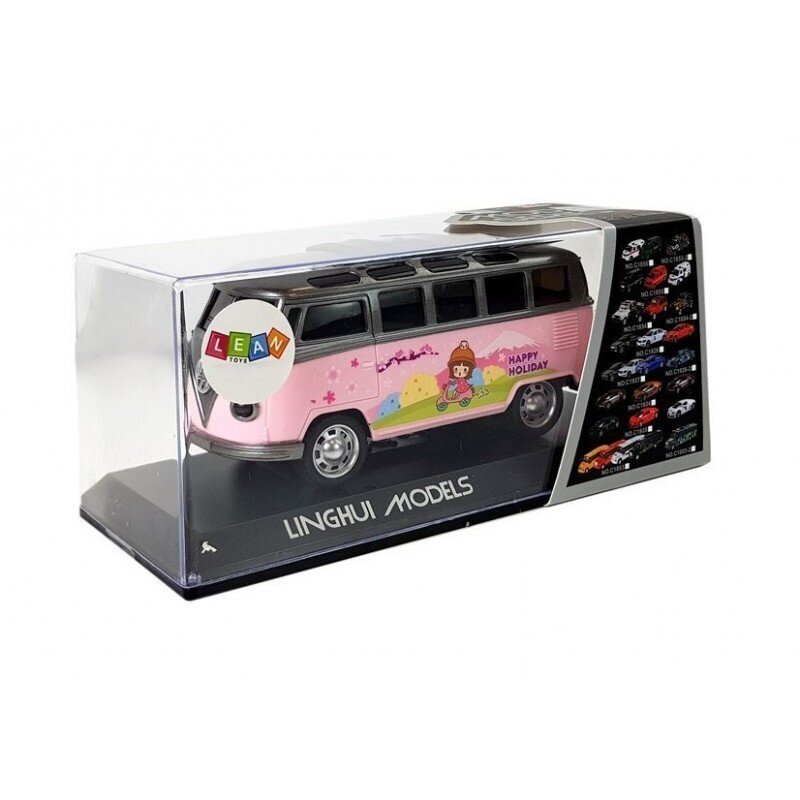 Autobusas Happy Holiday, rožinis kaina ir informacija | Žaislai berniukams | pigu.lt
