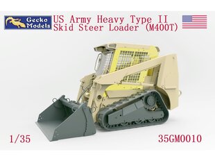Сборная пластиковая модель Gecko Models - US Army Heavy Type II Skid Steer Loader (M400T), 1/35, 35GM0010 цена и информация | Конструкторы и кубики | pigu.lt