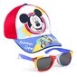 Kepurės ir akinių nuo saulės rinkinys mergaitėms Mickey Mouse, įvairių spalvų цена и информация | Kepurės, pirštinės, šalikai mergaitėms | pigu.lt