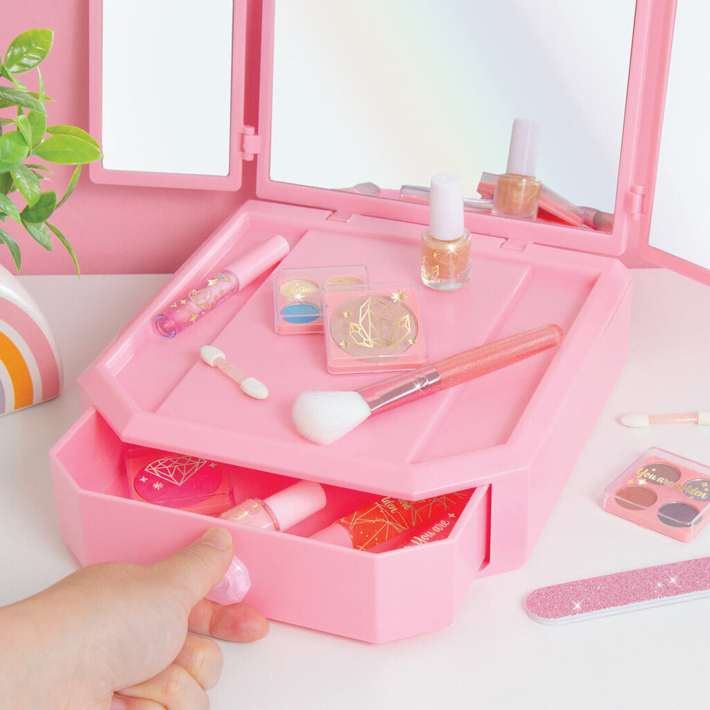 Kosmetikos dėžutė su veidrodėliu Make it real цена и информация | Žaislai mergaitėms | pigu.lt