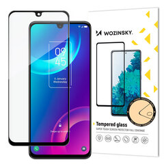 Apsauginis stiklas Wozinsky Super Durable Full Glue Tempered Glass Full Screen, skirtas TCL 30 5G цена и информация | Защитные пленки для телефонов | pigu.lt