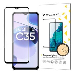 Apsauginis stiklas Wozinsky super tough Full Glue Full Screen Tempered Glass, skirtas Realme C35 цена и информация | Защитные пленки для телефонов | pigu.lt