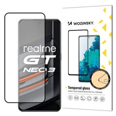 Apsauginis stiklas Wozinsky Super Tough Full Glue Tempered Glass Full Screen, skirtas Realme GT Neo 3 kaina ir informacija | Apsauginės plėvelės telefonams | pigu.lt